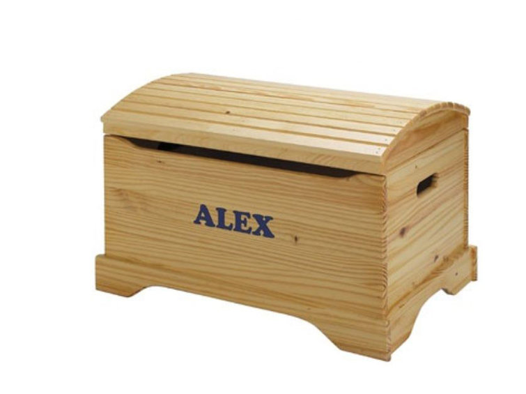 Harriet Bee Nyman Personalized Captain's Chest Toy Box & Reviews Wayfair